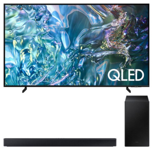 삼성전자 QLED KQ65QD67AFXKR (스탠드+사운드바, HW-C450)_이미지