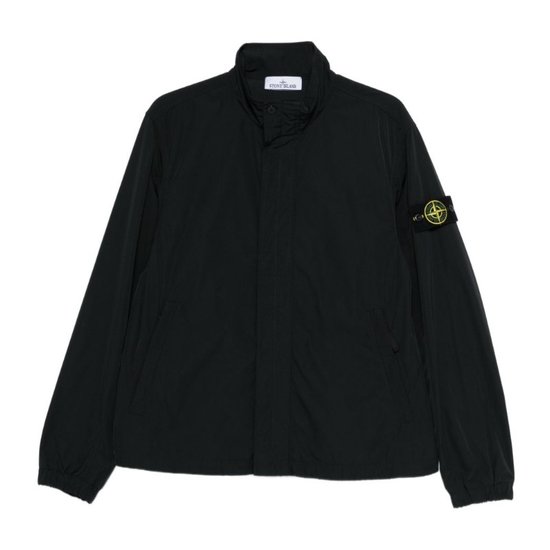 스톤아일랜드 암 패치 로고 스탠드 칼라 봄버 재킷 L1S15410003