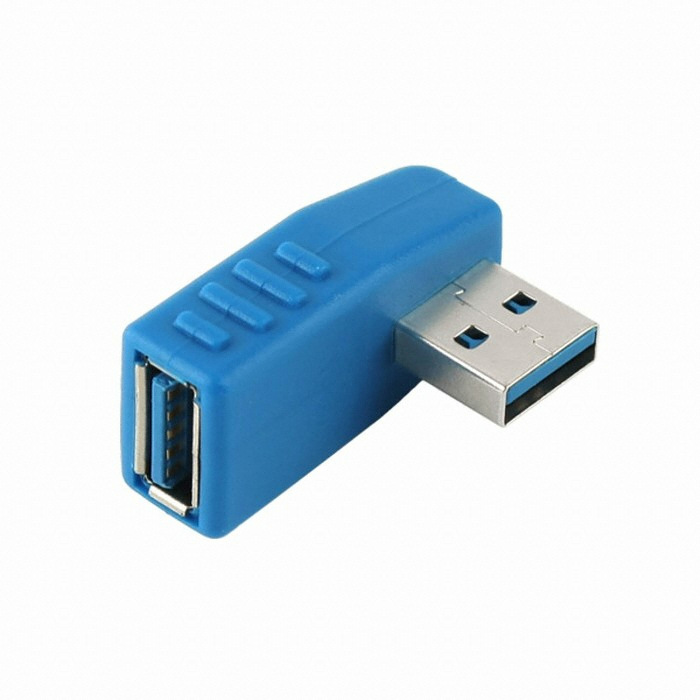 라이트컴 COMS USB 3.0 젠더 연장 M/F 좌향 꺾임형 [NA780]