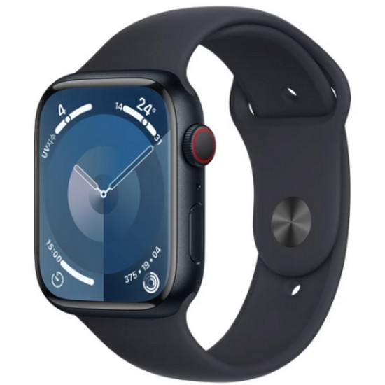 APPLE 워치 시리즈9 45mm Cellular 미드나이트 알루미늄 (스포츠밴드)_이미지