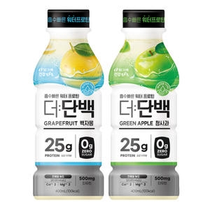 빙그레 더단백 워터 프로틴 청사과 400ml + 백자몽 400ml (4개)