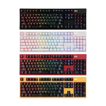 앱코 HACKER <b>K660</b> 축교환 완전방수 게이밍 카일 광축 레드