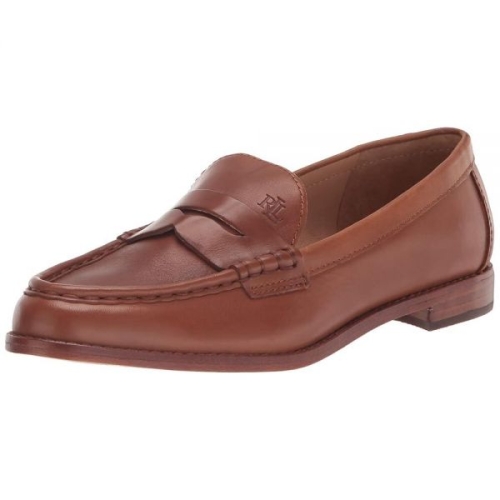 폴로랄프로렌 Lauren 여성용 Wynnie 로퍼 딥 새들 탠 122175