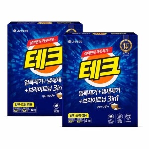 테크 3in1 분말세제 겸용 4kg (2개)_이미지