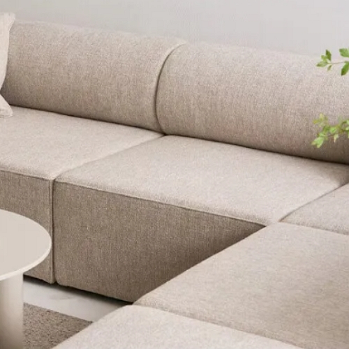 리바트 세계가구 프랄리네 코너형 패브릭 소파 1인용_이미지