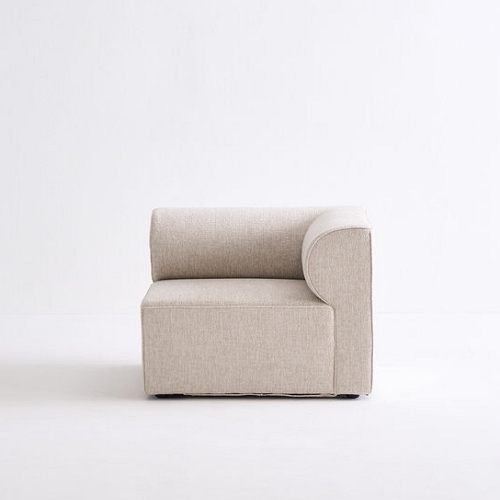 리바트 세계가구 프랄리네 코너형 패브릭 소파 1인용