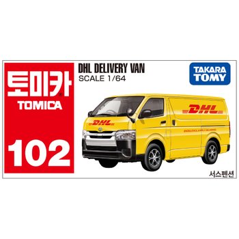 타카라토미 토미카 102 DHL 화물 배달 밴_이미지