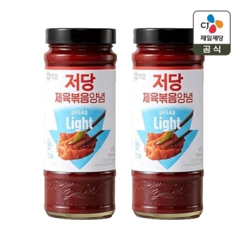 CJ제일제당 백설 저당 제육볶음양념 470g (2개)