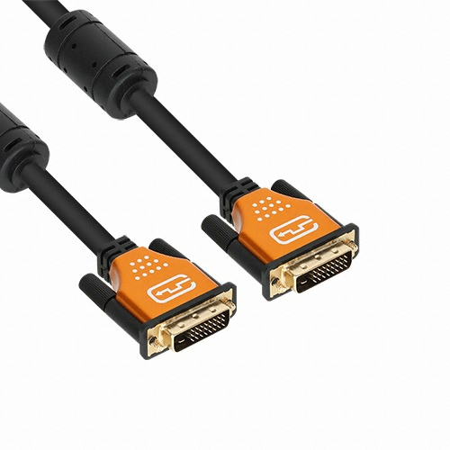 강원전자 NETmate DVI-D 듀얼 M/M 골드메탈 케이블 (3m)_이미지