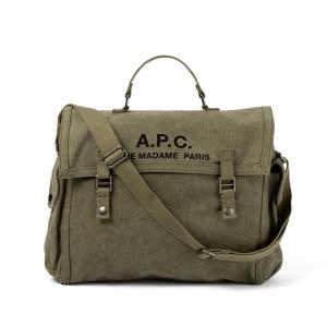 아페쎄 APC CODBM H61930 JAA KHAKI 공용 토트백 숄더백