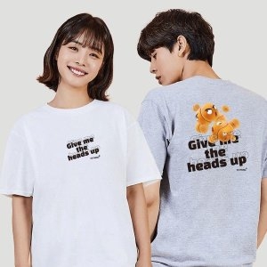 키밍 세 포 GIVE ME THE HEADS UP 그래픽 반팔티 W7EBB34_이미지