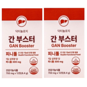  우리바이오 닥터놀로지 간부스터 700mg 12정 [2개]