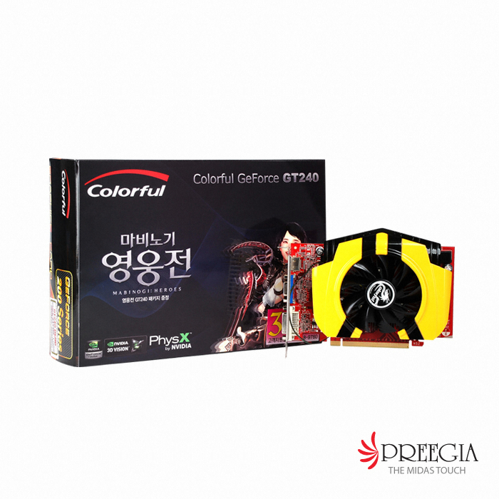 COLORFUL 지포스 GT240 HERO D5 512MB Born to Be 영웅전_이미지