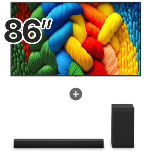 LG전자 나노셀 AI 86NANO80AEA (벽걸이+사운드바, S40T)