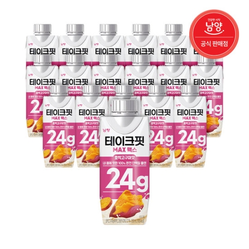남양유업 테이크핏 맥스 호박고구마맛 250ml (18개)