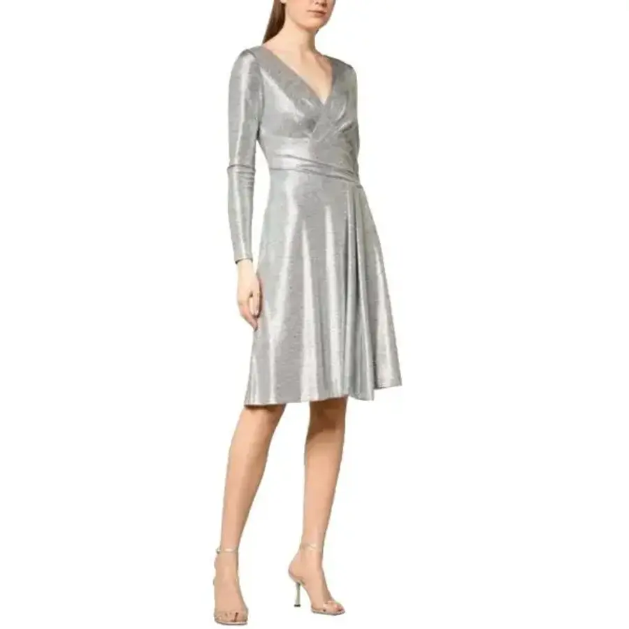 폴로 글렌던 긴팔 칵테일 드레스 사이즈 14 헤더 그레이 퓨터 5589992_이미지