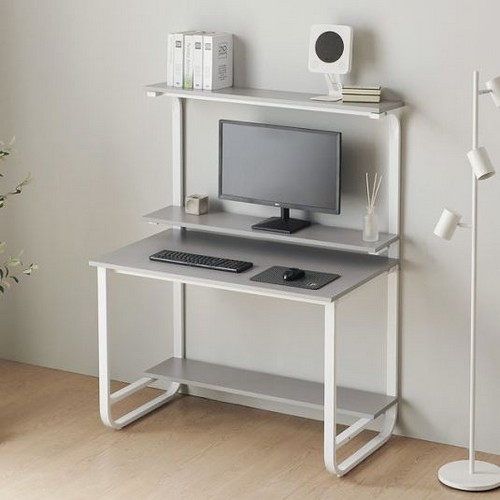 헤이미쉬홈 샘스틸 2단 하이 철제 컴퓨터 책상 (900x620)_이미지