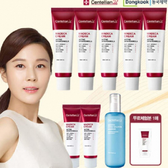 동국제약 센텔리안24 시즌5 액티브 스킨 포뮬러 마데카 크림+하이드라 에센스 8종 세트