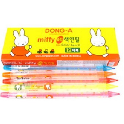 동아 미피 슬림색연필 낱색 (12개)