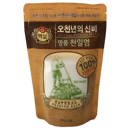 백설 오천년의 신비 명품 천일염 자연건조(가는입자) 250g (1개)_이미지