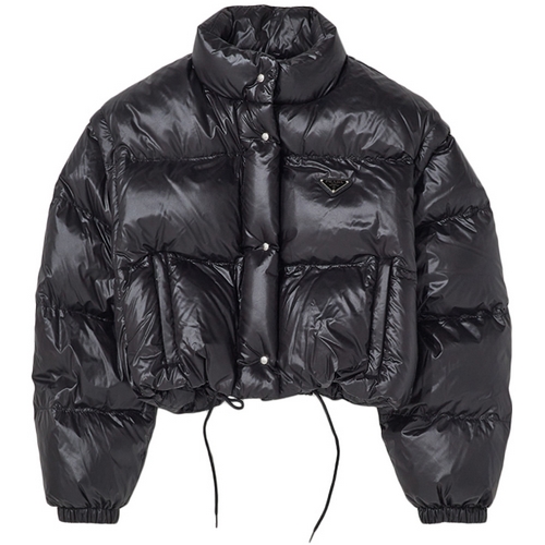 프라다 삼각 로고 크롭 패딩자켓 291805 11A9 (F0002, 블랙)