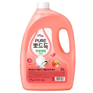 퓨어 뽀드득 주방세제 자몽향 3L (1개)