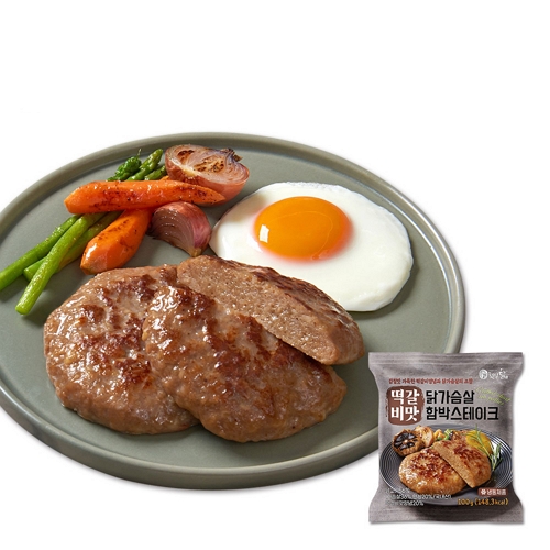 햇살푸드시스템 햇살닭 떡갈비맛 닭가슴살 함박스테이크 100g (10개)_이미지