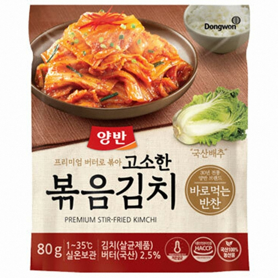 동원F&B 양반 고소한 볶음김치 80g (1개)_이미지
