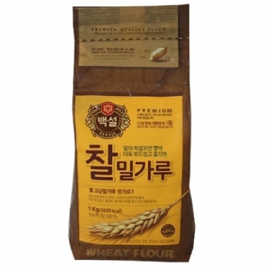 백설 찰밀가루 1kg (2개)_이미지