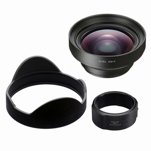 리코 GW-4 광각 컨버전렌즈 + GA-1 렌즈어댑터
