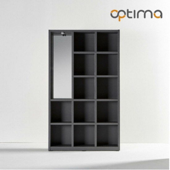 헌터 LED 거울형 5단 책장 1200