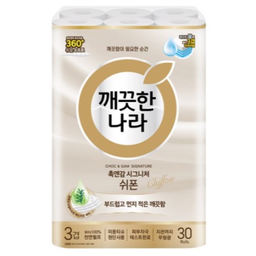 촉앤감 시그니처 쉬폰 27m (30롤)