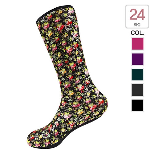 크로바 기모 지압 장목 풋커버 여성 요술 버선_SCK788_이미지