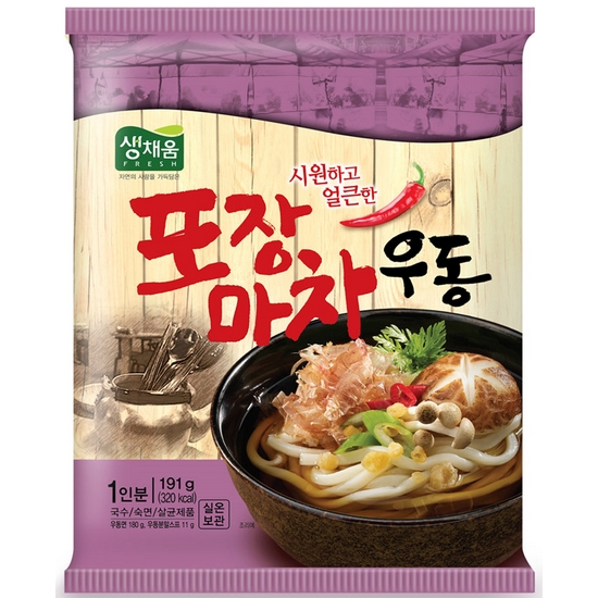 에스앤푸드 생채움 시원하고 얼큰한 포장마차 우동 191g (1개)