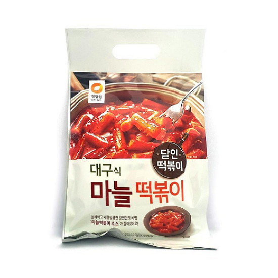 대상 청정원 달인떡볶이 대구식 마늘 떡볶이 2인분 380g (6개)