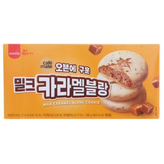 SPC삼립 오븐에구운 밀크카라멜블랑 6개입 180g (2개)