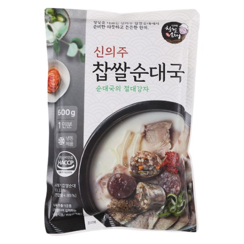 신의주 찹쌀순대 찹쌀 순대국 600g