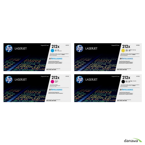 정품 212X (W2120X, W2121X, W2122X, W2123X) 4색 세트
