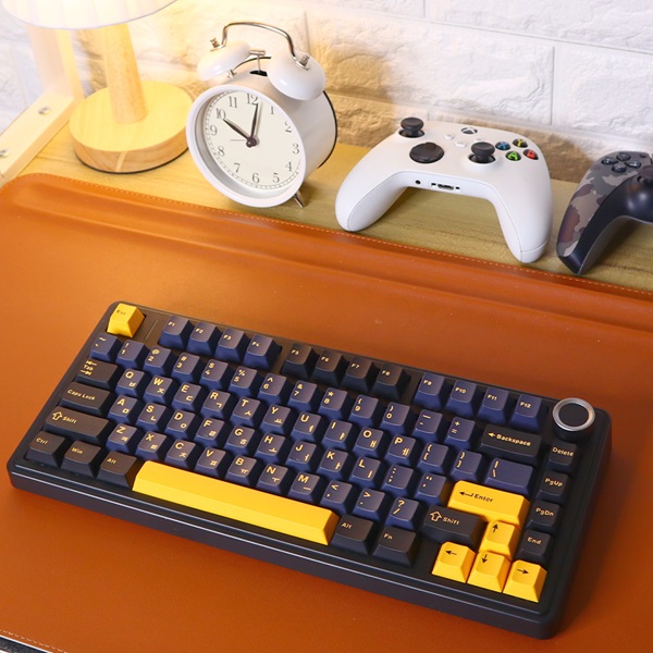 AULA F75 유무선 기계식 블랙 한글 (경해축)_이미지