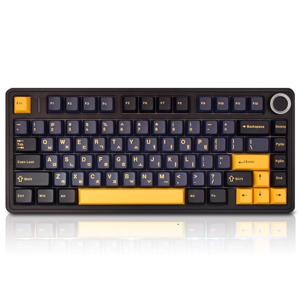 AULA F75 유무선 기계식 블랙 한글 (경해축)_이미지