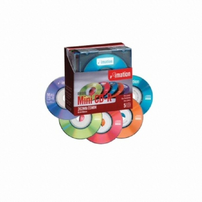이메이션 CD-R 202M 24x 컬러 네온 슬림 미니사이즈 일반