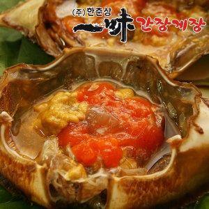 한춘상일미간장게장 일미 간장게장 중