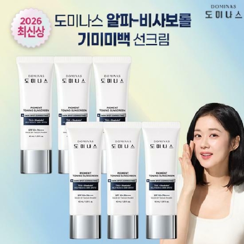 태극제약 (방송상품)알파비사보롤 트라넥삼산 도미나스 선크림 40ml[6개+2개]_이미지