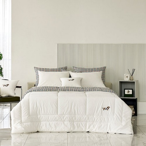 고밀도 심슨 화이트 3온스 퀼트이불패드세트