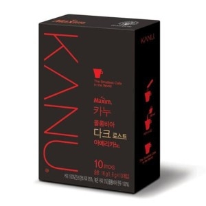 맥심 카누 원두커피 콜롬비아 다크 로스트 아메리카노 10T