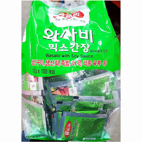 움트리 와사비 믹스간장 일회용 10g 100개입