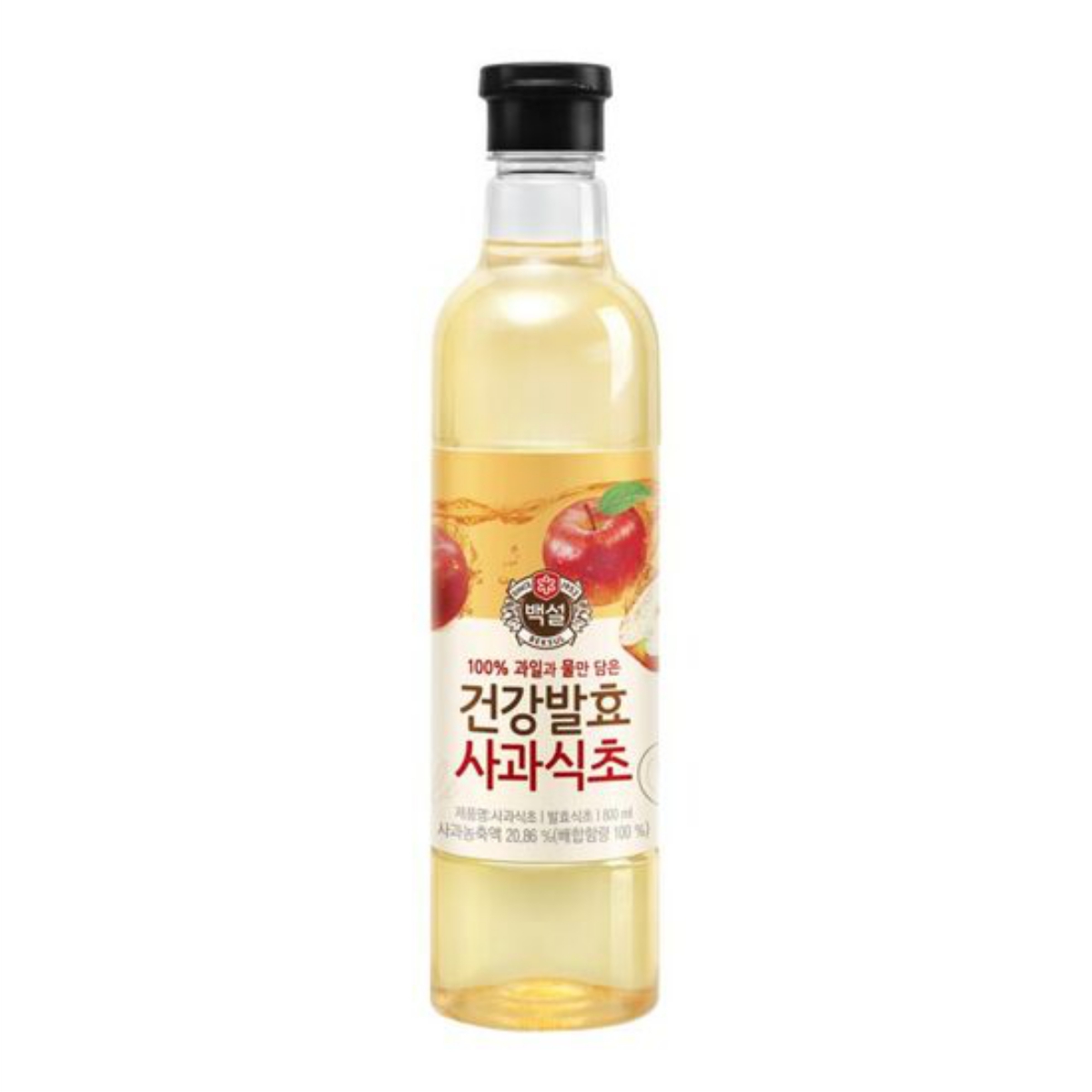  백설 건강발효 사과식초 800ml [6개]