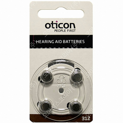 [불명] 오티콘 보청기배터리 312번 (40개)_이미지