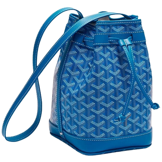 고야드 쁘띠플로 버킷백 (블루)