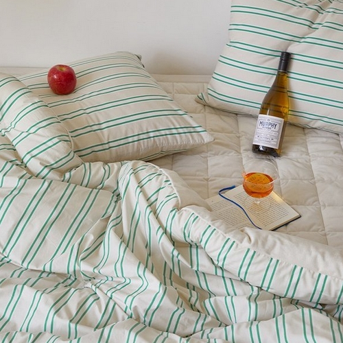 더메종 마틸라 빈티지맨션 고밀도순면 극세사 차렵이불 패드세트 (슈퍼싱글 SS)